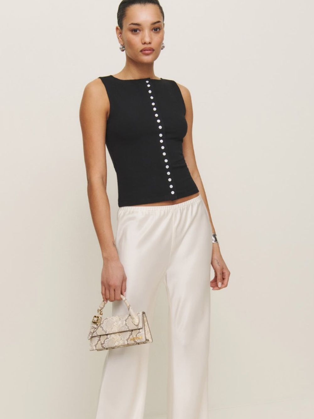 Reformation Julie Knit Button-Up Top, NEW - Picture 11 of 11